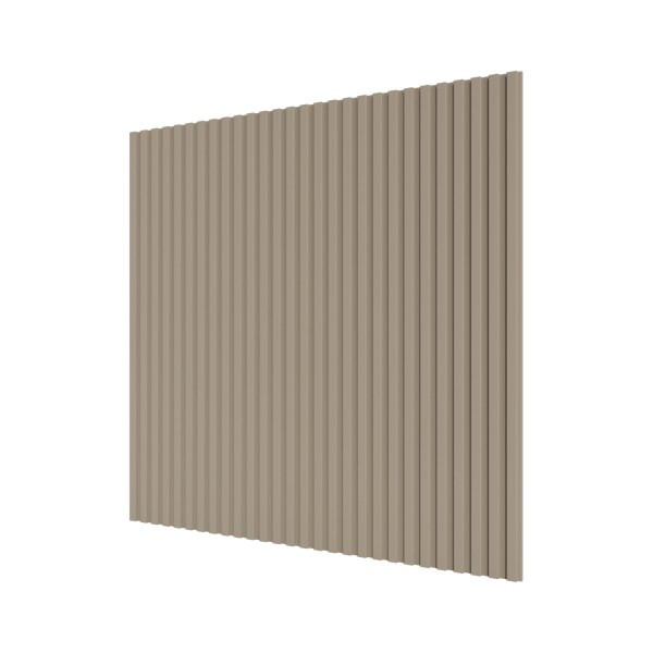 Стеновая квадратная панель Полосы Латте Ликорн 