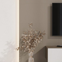 Стеновая квадратная панель Полосы Латте