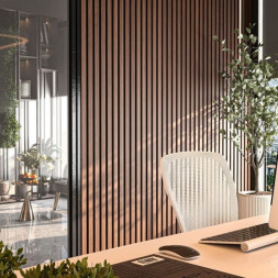 Фасадные реечные панели цвет Макадамия 4м Cm Wall DUAL CM Decking