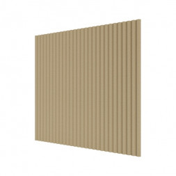Стеновая квадратная панель Полосы под покраску бежевый
