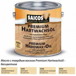 Масло Saicos Premium Hartwachsol 3035 глянцевое 0,125 л