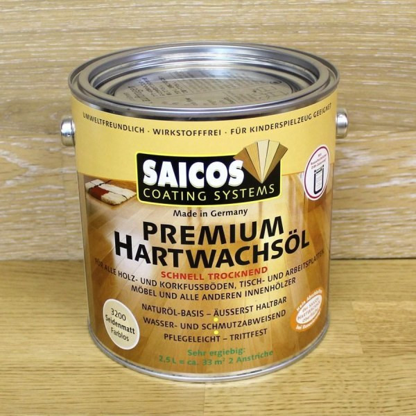 Масло Saicos Premium Hartwachsol 3035 глянцевое 2,5 л