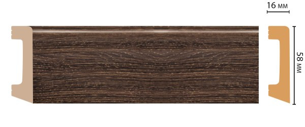 Плинтус Decomaster Плинтус Дюрополимер D235-81 ДМ
