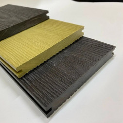 Террасная доска МПК цвет Антрацит полнотелая 150мм  МАСТОДЕК