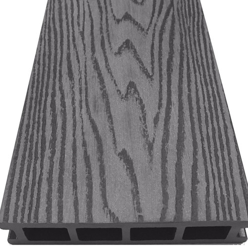 Террасная доска цвет Серый (узкий+широкий вельвет) 4м MasterDeck