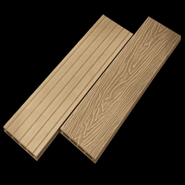 Террасная доска цвет Орех 4м Коллекция GW Light ТехноДПК