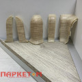 Комплектующие в цвет плинтуса (внутренний угол, внешний угол, соединитель, заглушки)