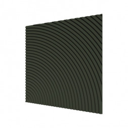 Стеновая квадратная панель Круги Олива