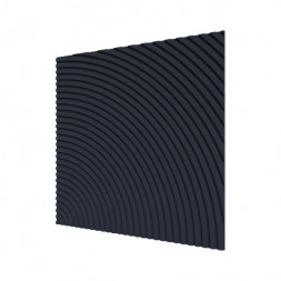 Стеновая квадратная панель Круги Темно-синий