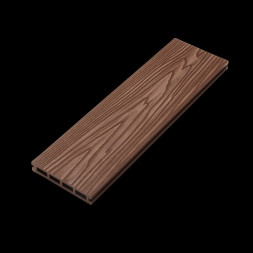 Террасная доска цвет Красное дерево 3м Коллекция Tehno Grand 3D ТехноДПК