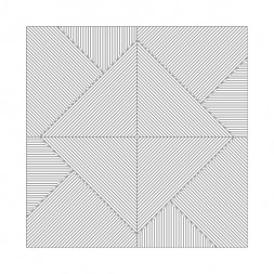 Стеновая квадратная панель Пирамида Белая