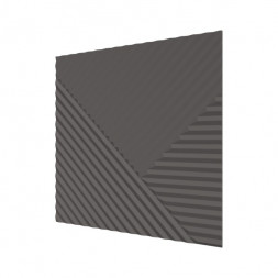 Стеновая квадратная панель Пирамида Графит