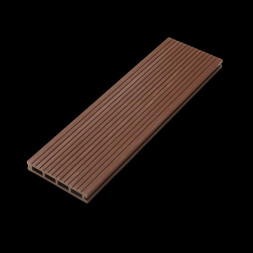 Террасная доска цвет Красное дерево 4м Коллекция Tehno Grand 3D ТехноДПК