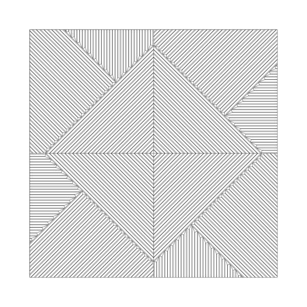 Стеновая квадратная панель Пирамида Орех Светлый Ликорн 