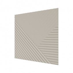 Стеновая квадратная панель Пирамида Слоновая кость