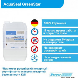 Лак Berger Aqua-Seal GreenStar Матовый 5,5 л