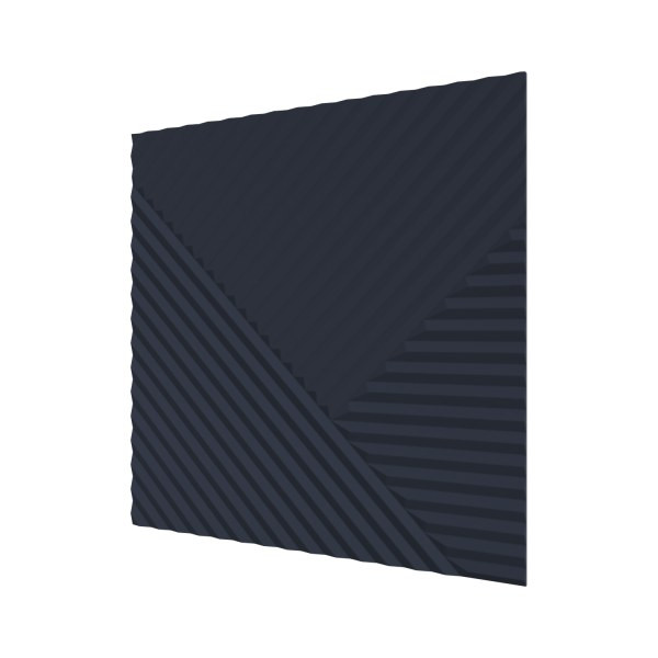 Стеновая квадратная панель Пирамида Темно-синяя Ликорн 