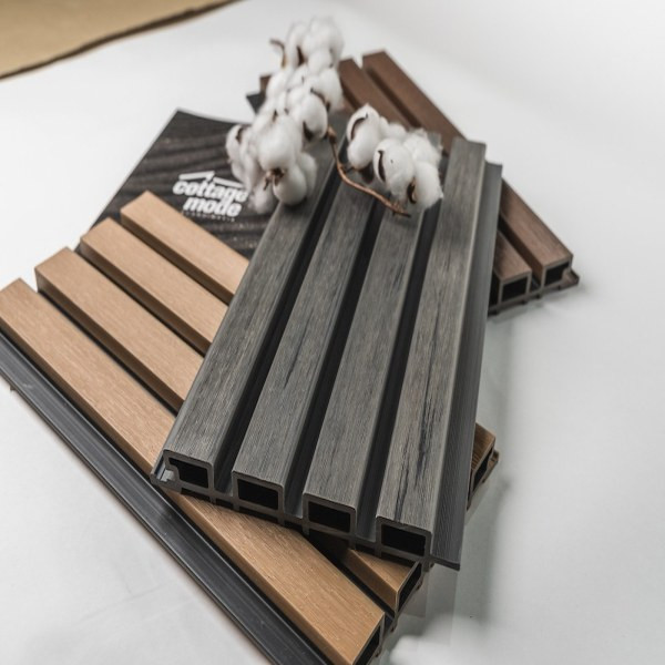 Фасадные реечные панели цвет Стоун Грей 3м Cm Wall CM Decking
