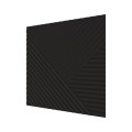 Стеновая квадратная панель Пирамида Черная Ликорн 