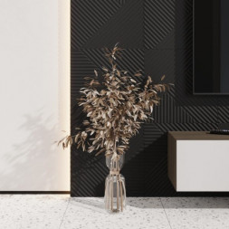 Стеновая квадратная панель Пирамида Черная