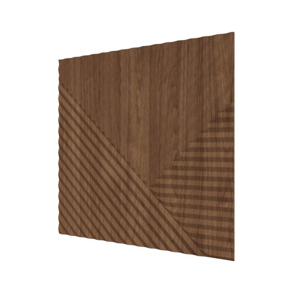 Стеновая квадратная панель Пирамида Орех темный Ликорн 