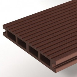 Террасная доска цвет Темно-коричневый 4м Коллекция Select Woodvex